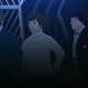 Edward Waterfield, Jamie McCrimmon, and the second Doctor.